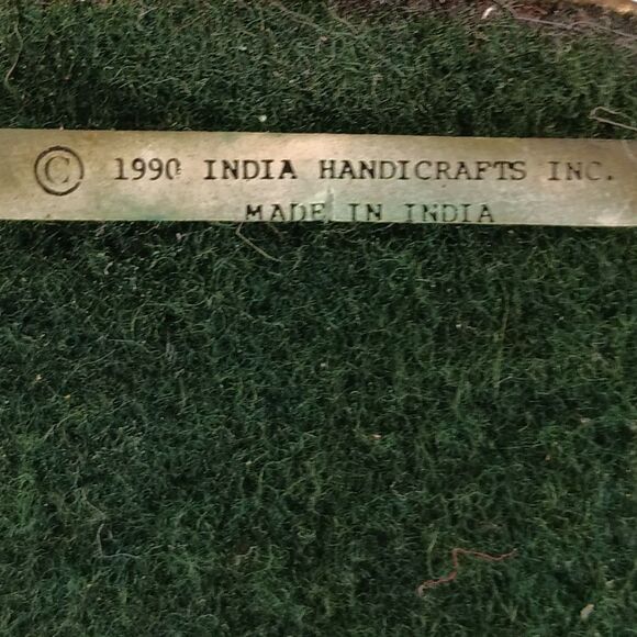 Vintage Brass 3 Angel Pillar Candle Holder Round 5"x5.5" Christmas Easter Decor - Picture 6 of 12